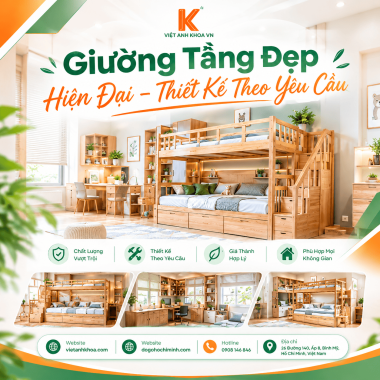 Giường Tầng Đẹp, Hiện Đại – Giải Pháp Tối Ưu Không Gian Sống
