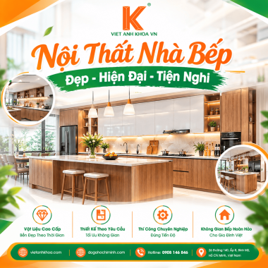 Nội Thất Nhà Bếp Đẹp - Hiện Đại - Tiện Nghi | Việt Anh Khoa