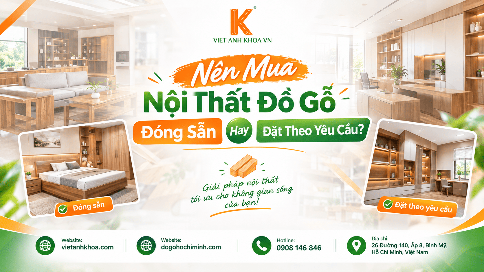 Nên Mua Nội Thất Đồ Gỗ Đóng Sẵn Hay Đặt Theo Yêu Cầu?