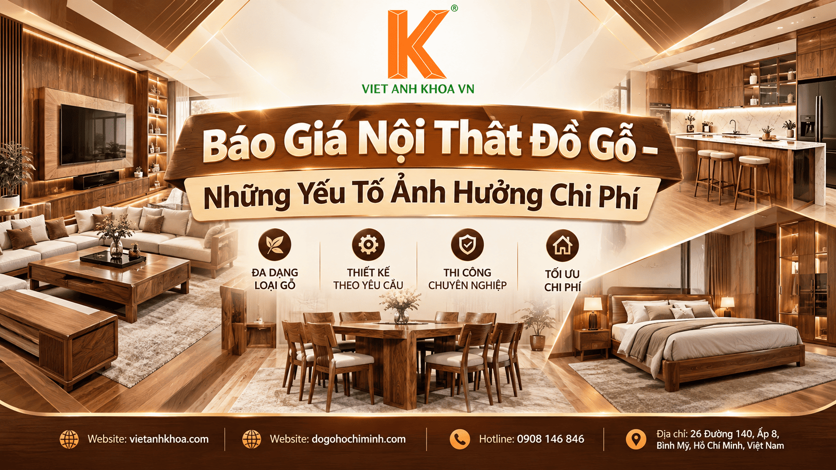 Báo Giá Nội Thất Đồ Gỗ – Những Yếu Tố Ảnh Hưởng Chi Phí