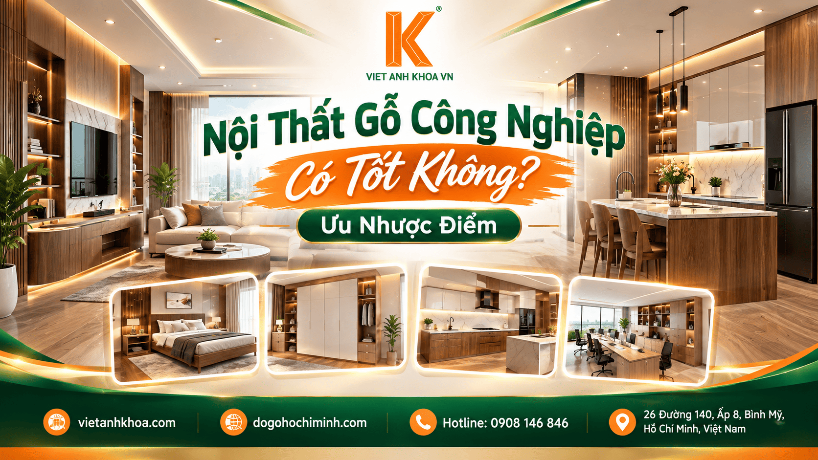 Nội Thất Gỗ Công Nghiệp Có Tốt Không? Ưu Nhược Điểm
