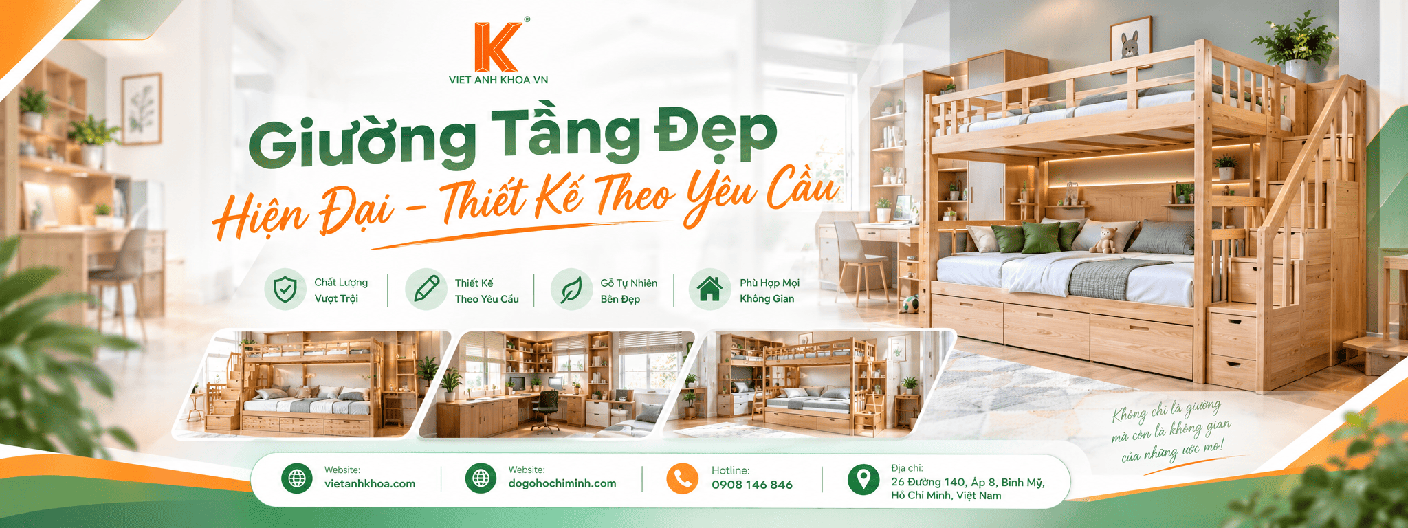 Giường Tầng Đẹp - Hiện Đại – Thiết Kế Theo Yêu Cầu