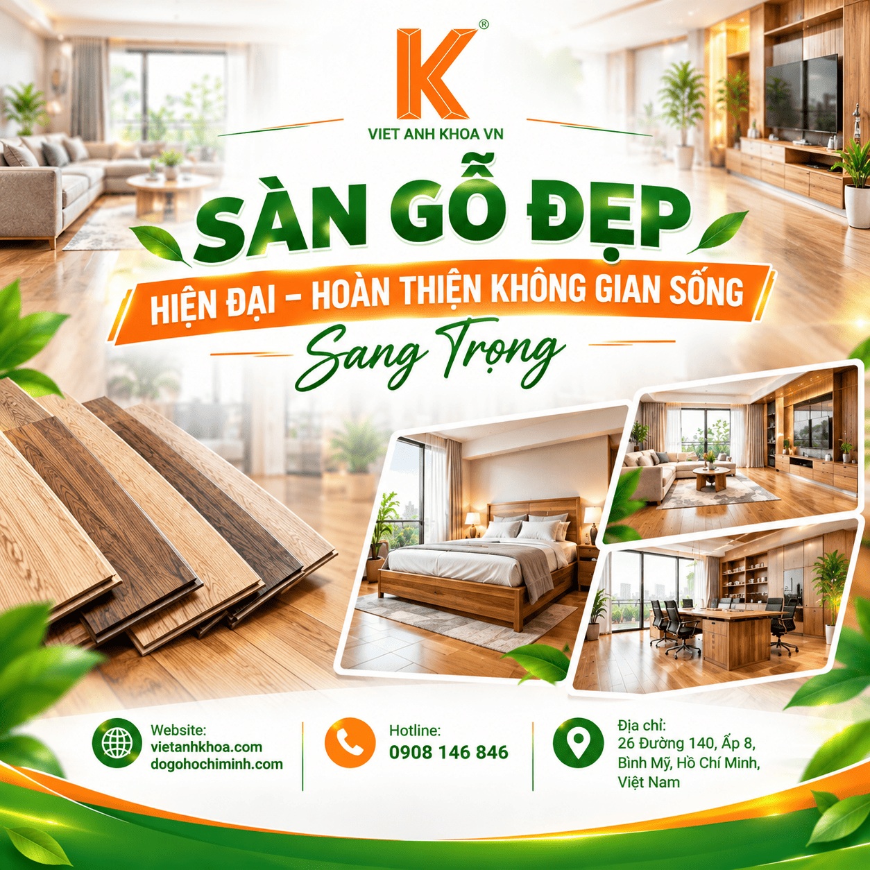 Sàn Gỗ Đẹp, Hiện Đại – Hoàn Thiện Không Gian Sống Sang Trọng