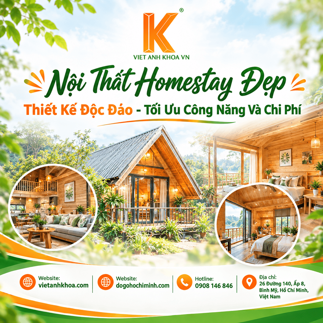 Nội Thất Homestay Đẹp – Thiết Kế Độc Đáo, Tối Ưu Công Năng Và Chi Phí