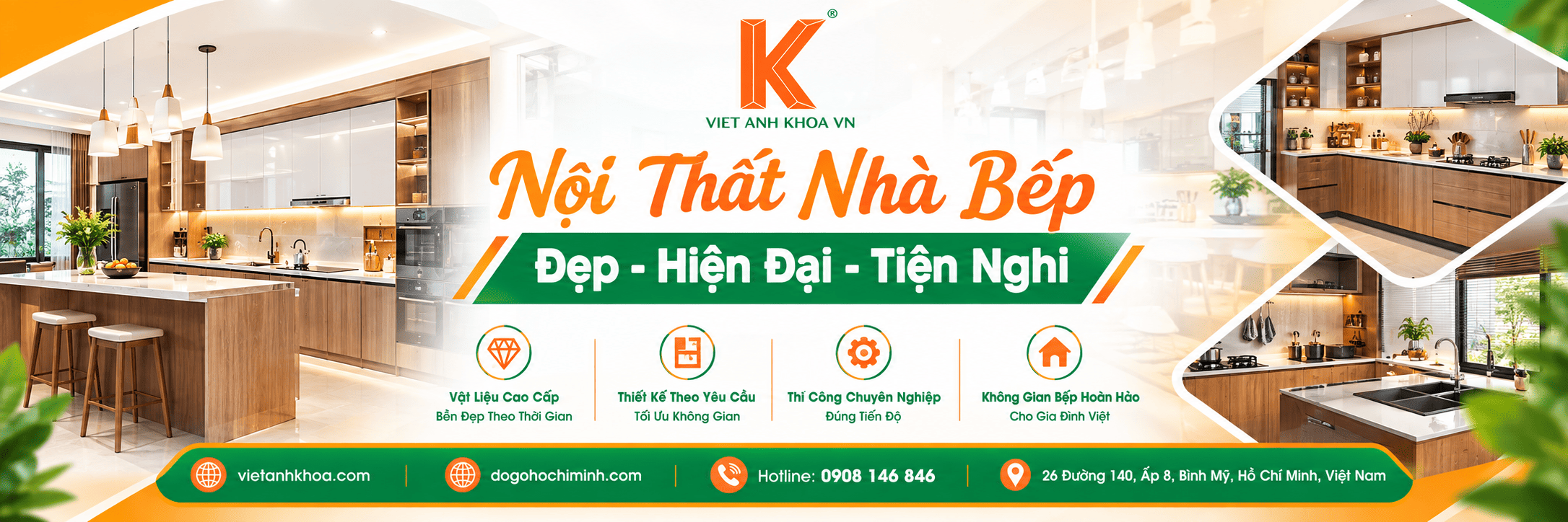 Nội Thất Nhà Bếp - Đẹp - Hiện Đại - Tiện Nghi
