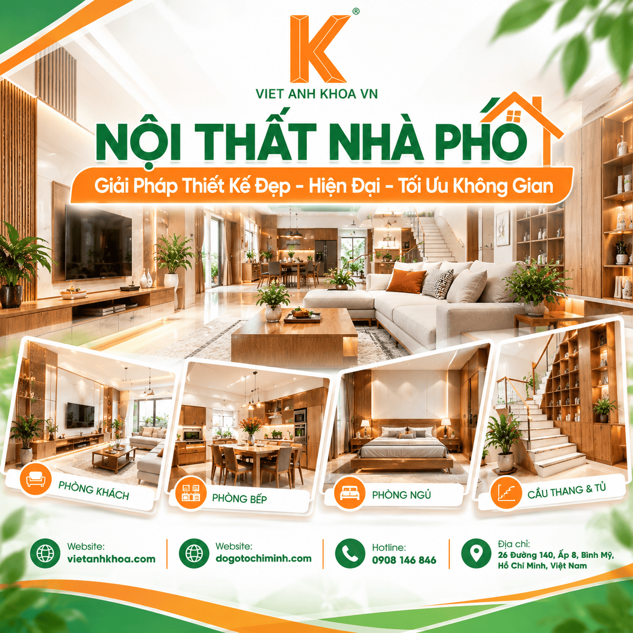 Nội Thất Nhà Phố – Giải Pháp Thiết Kế Đẹp - Hiện Đại