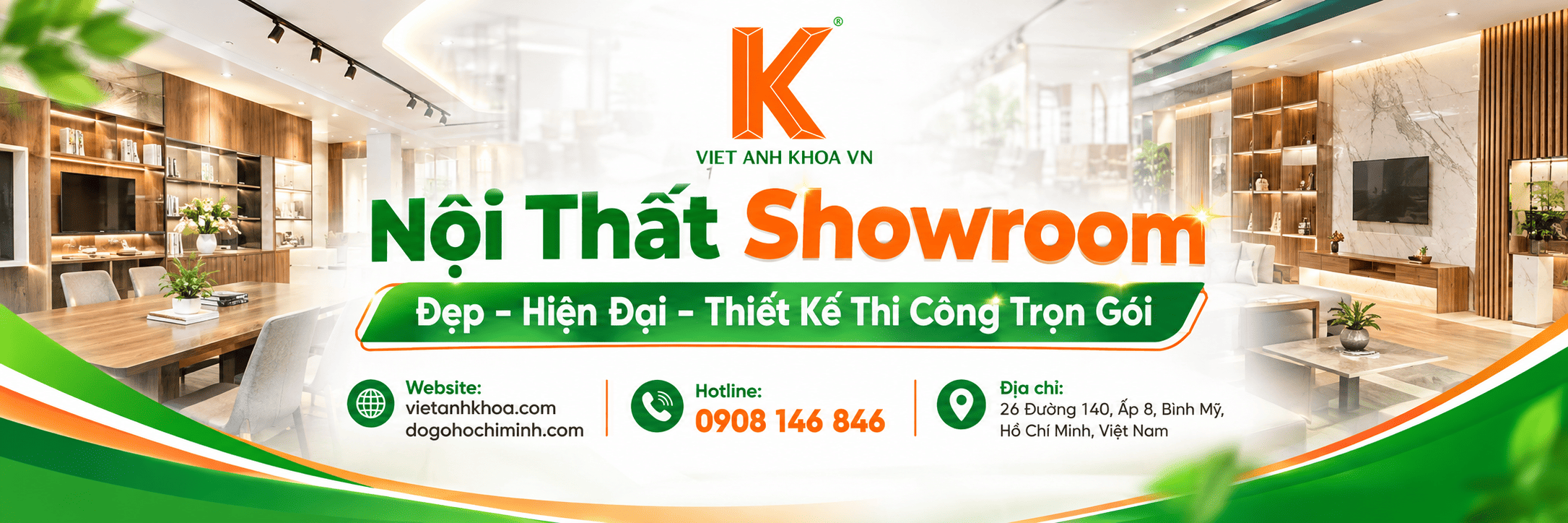 Nội thất showroom là yếu tố quan trọng giúp doanh nghiệp xây dựng hình ảnh thương hiệu