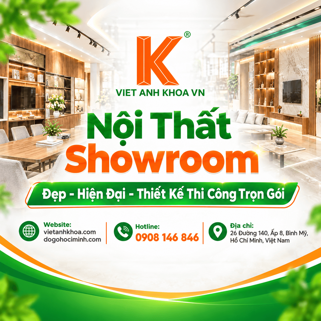 Nội Thất Showroom – Thiết Kế Thi Công Trọn Gói