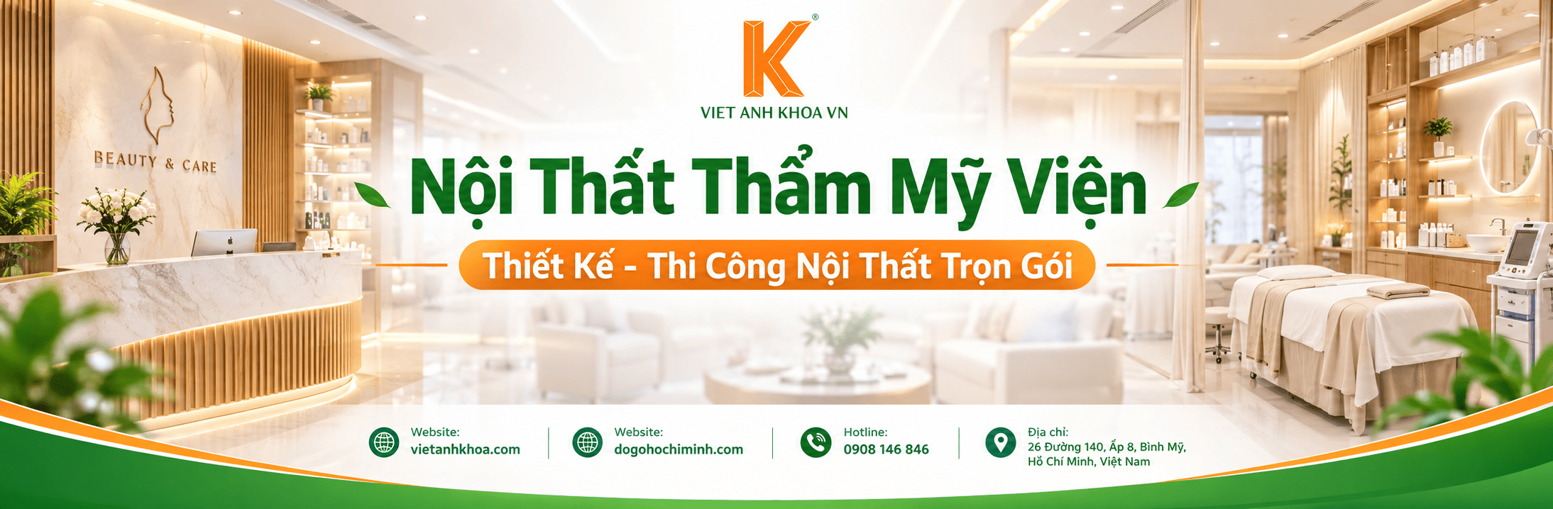 Nội Thất Thẩm Mỹ Viện - Thiết Kế - Thi Công Nội Thất Trọn Gói