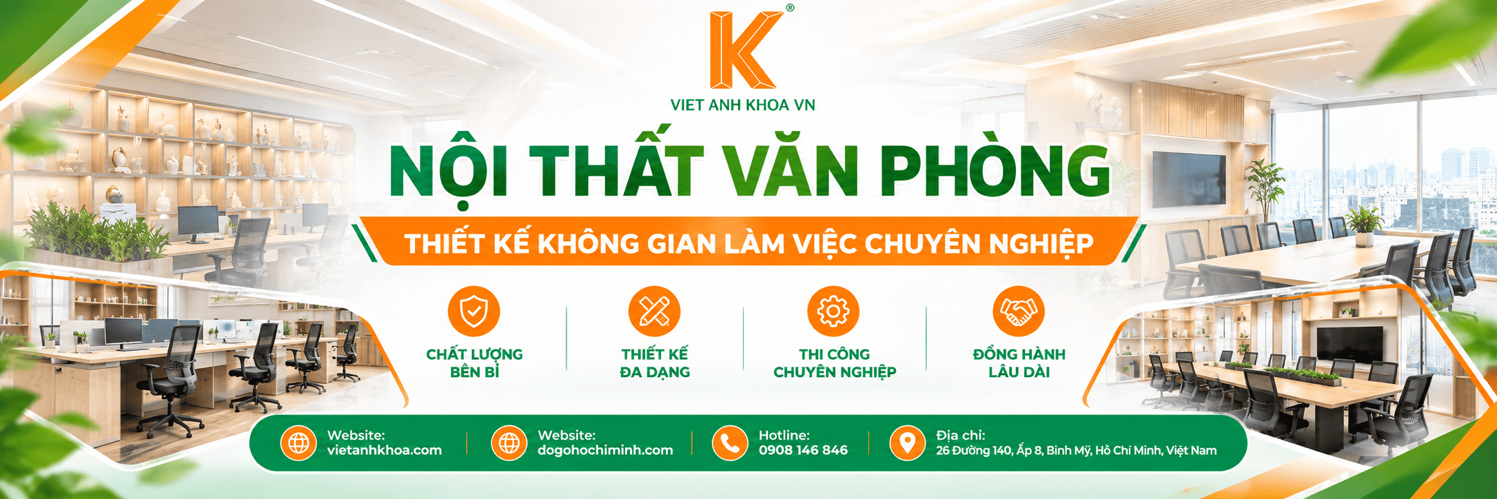 Nội Thất Văn Phòng – Thiết Kế Không Gian Làm Việc Chuyên Nghiệp