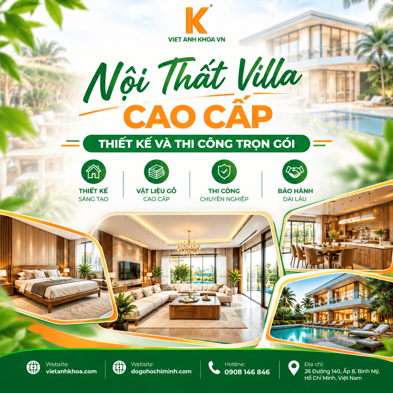 Nội Thất Villa Cao Cấp – Thiết Kế Và Thi Công Trọn Gói