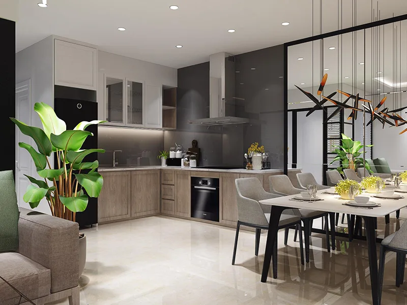 Bố trí nội thất phòng bếp khoa học 2023 bạn cần biết?